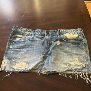 abercrombie and fitch size 10 denim skirt